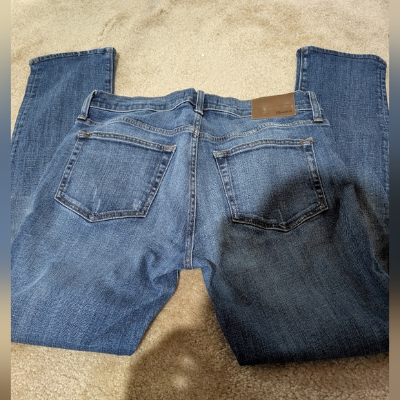 Madewell Skinny Distressed Jeans Light to Medium Blue Wash Sz 31 US - Picture 5 of 12